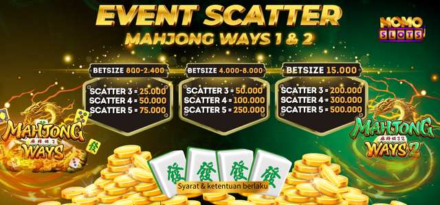 EVENT SCATTER MAHJONG WAYS !